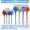 5 Star Super Deals Large Aqua Glass Plant Watering Globes - Automatic Self Watering System Insert Spikes Indoor/Outdoor Plant Drip Irrigation 4pc Set - 3 of 4