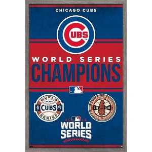 Trends International MLB Chicago Cubs - Champions 23 Framed Wall Poster Prints - 1 of 4