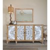 Dolonm Wall Mirror - Wood Framed Abstract Mirror for Living Room, Bathroom, Bedroom Decor - 4 of 4