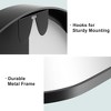 Wooakway 31''x24'' Modern Arch Top Metal Bathroom Mirror Frame Decorative Wall Mirror - 3 of 4