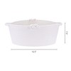 REGALWOVEN Handcrafted Odorless Cotton Rope Decorative Woven Storage Basket with Handle - 2 of 4