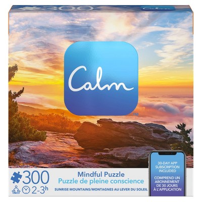 Spin Master Calm App: Sunrise Mountain Jigsaw Puzzle - 300pc