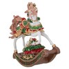 Northlight Musical "Merry Christmas" Rocking Horse Figure - 9" - 3 of 4