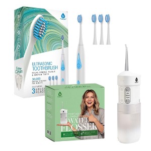 Ultimate Smile Care Duo: Triple-Head Tooth Wizard & Travel-Ready Water Flosser - 1 of 3