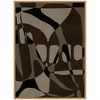 Kate and Laurel Contour 1 Framed Canvas Wall Art by Shatha Al Dafai 28 x 38 Sylvie Natural, Modern, Abstract Art for Wall Decor, Living Room, Bedroom - 2 of 4