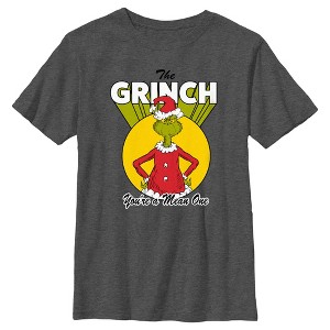 Boy's Dr. Seuss Christmas Grinch You're a Mean One T-Shirt - 1 of 4