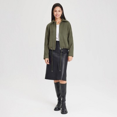 Women's Suede Bubble Jacket - Universal Thread
