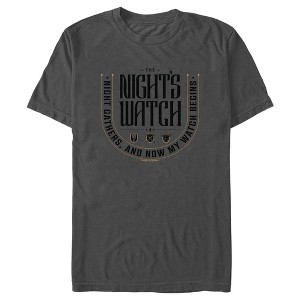Men's Game of Thrones The Night's Watch Badge T-Shirt - 1 of 4