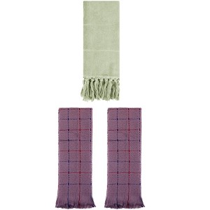 REGALWOVEN Cotton Absorbent Soft Decorative Turkish Bath Towel for Bathroom 3 Packs - 1 of 4