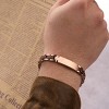 Stainless Steel and Walnut Wood Bracelet with Buckle Clasp, Lightweight Stylish Accessory for Women and Men - 4 of 4