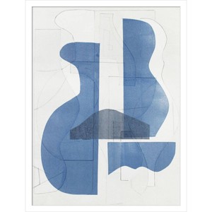 19" x 25" Pottery Forms I by Rob Delamater Wood Framed Wall Art Print - Amanti Art: Modern Lithograph, Hardwood Frame, Wire Mount - 1 of 4