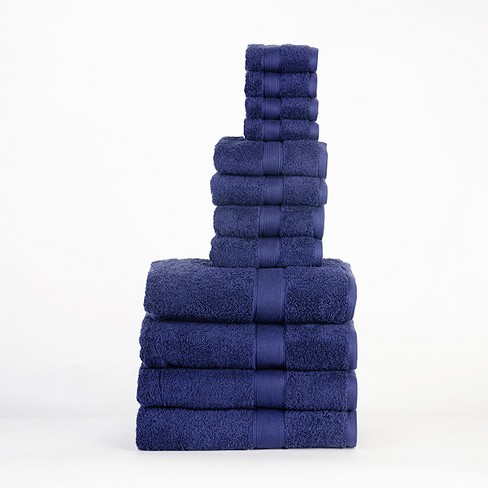 Navy blue towels online target