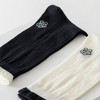 Anna-Kaci Women's 3-Pack Sheer Floral Embroidered Socks with Contrast Ruffle Cuff and Delicate Flower Accents - 2 of 4