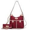 MKF Collection Harper Nylon Shoulder Hobo Bag with Matching Wallet by Mia K - 2 of 4