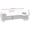 vidaXL 6 Piece Patio Sofa Set with Cushions Poly Rattan - 4 of 4