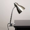 Adjustable Clip Light Desk Lamp Brushed Nickel Finish - Simple Designs: ETL Listed, Iron Shade, On Off Switch - 4 of 4