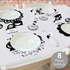 Big Dot of Happiness Black and White Graduation Party Paper Charger and Table Decorations - Chargerific Kit - Place Setting for 8 - 2 of 4