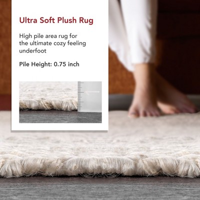 Gray Handmade Reversible Square Easy Care Rug