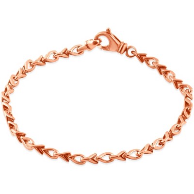 Pompeii3 Men's Link 14k Gold (17gram) or Platinum (27gram) 3.5mm Bracelet 8"