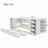 Twin Size Daybed with Drawers, Trundle and Side Shelves - 4 of 4