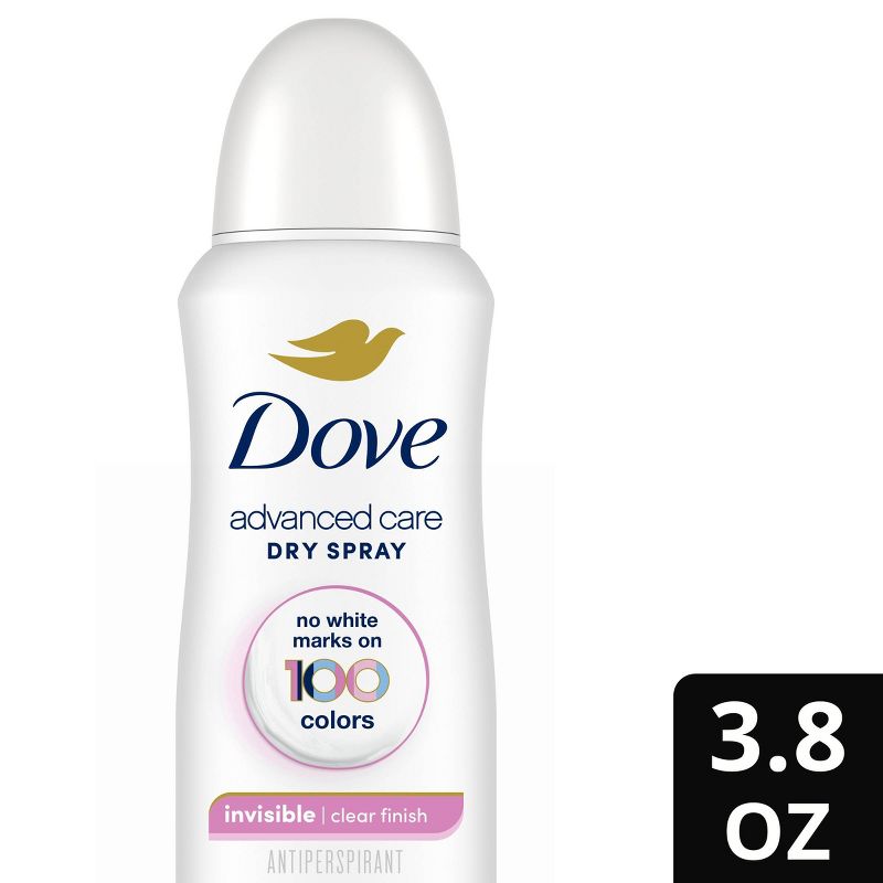 Dove Beauty Advanced Care Clear Finish 48-Hour Women&#39;s Antiperspirant &#38; Deodorant Dry Spray - 3.8oz, 1 of 9