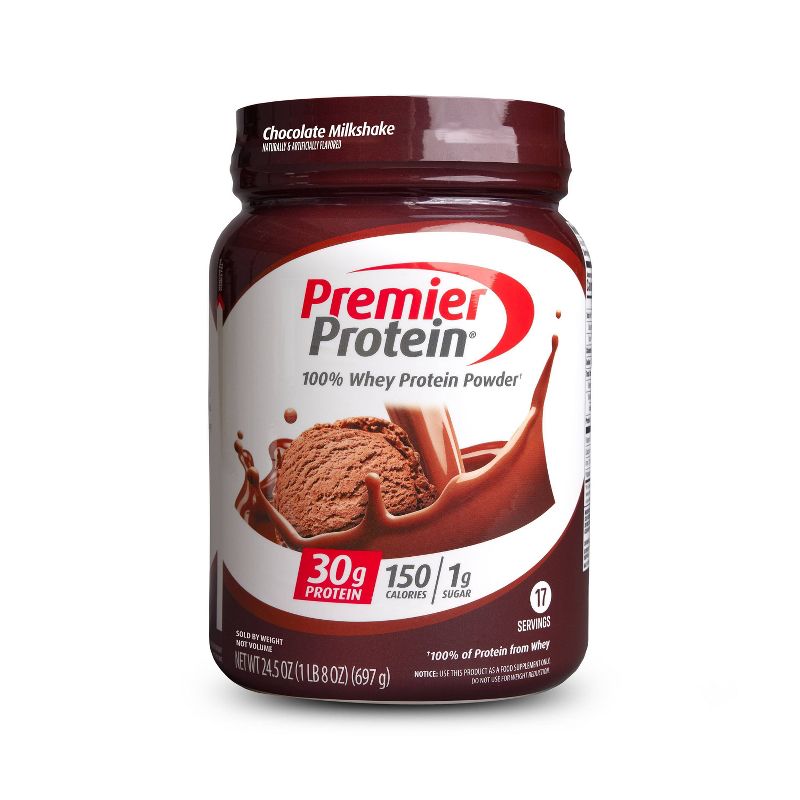 Premier Protein 100% Whey Protein Powder - Chocolate Milkshake - 17 Serve, 1 of 9