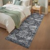 Indoor Vintage Area Rugs For Living Room Retro Low Pile Non Slip Distressed Rug For Bedroom Washable Lightweight Soft Foldable Carpet Home Decor - 3 of 4