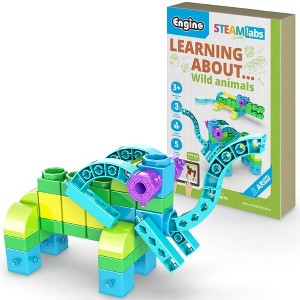 Engino: STEAM Labs Junior: Learning About…Wild Animals - 5 Model Toy Brick Build - 1 of 4