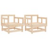 vidaXL Patio Chairs 2 pcs Solid Wood Pine - 2 of 4