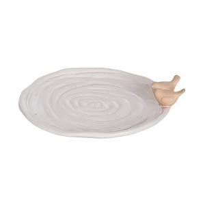 Transpac Ceramic Dish w/Perched Birds Home Decorations Spring - 1 of 1