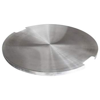 Lunar Round Stainless Steel Lid for Outdoor Fire Pit Table - Elementi