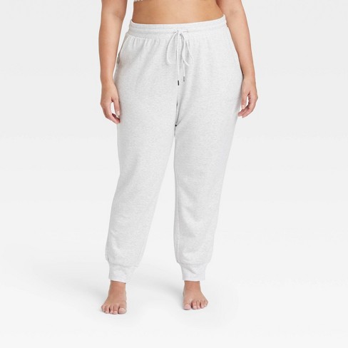 Women's Beautifully Soft Fleece Lounge Jogger Pants - Stars Above™ Heather  Gray 2x : Target