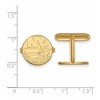Black Bow Jewelry 14k Yellow Gold Plated Sterling Silver New York Islanders NHL Cuff Links - 2 of 3