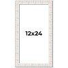 PosterPalooza | Panoramic Sculpted White Picture Frame - UV Acrylic, Foam Board Backing, Hanging Hardware - 2 of 4