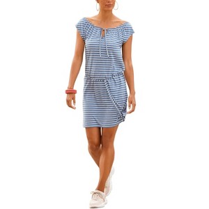 Women's Tie Neckline Dress - LASCANA - 1 of 4