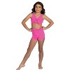 Girl's Crop Top Danz N Motion 24308C Evlynn Drawstring Key Hole Top Jazz Gymnastics - 2 of 4
