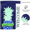 Magnolia Garden Sweet VA Breeze Pineapple 29 x 42 Purple Polyester Outdoor Hanging Flag - 2 of 2