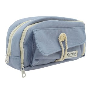 Unique Bargains Pencil Case Large Capacity Buttons Design for Office Organizer - 1 of 4