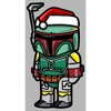 Men's Star Wars Boba Fett Santa Hat Cartoon T-Shirt - 2 of 4