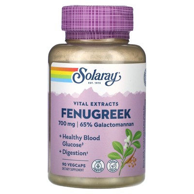 Solaray Vital Extracts, Fenugreek, 90 VegCaps