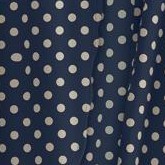 navy khaki polka dot