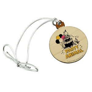 Diary of a Wimpy Kid Party Animal Mini Small Tiny Wood Christmas Tree Holiday Ornament - 1 of 4