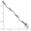 Black Bow Jewelry Swirl Diamond Tennis Bracelet in Sterling Silver -7 Inch - 4 of 4