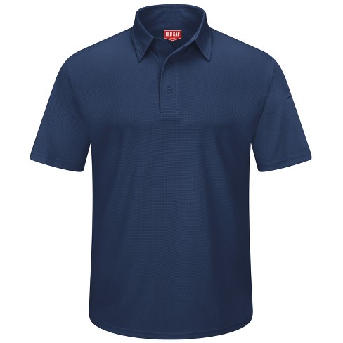 Red Kap Men s Short Sleeve Performance Knit Flex Series Pro Polo Navy Xl Target