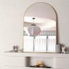 Vynxaria 24" x 32" Gold Metal Framed Arched Bathroom Mirror: Whimsical Elegance for Modern Spaces - 2 of 4