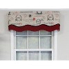 RLF Home Mason Trimmed Glory 100% Cotton with Fully Lined 3" Rod Pocket Valnance for Windows 50" x 16" Linen - 2 of 4