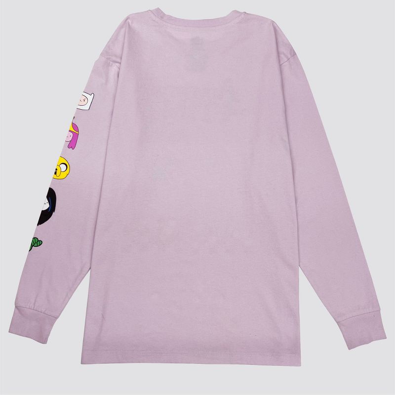 Men&#39;s Adventure Time Long Sleeve Graphic T-Shirt - Lavender, 2 of 5