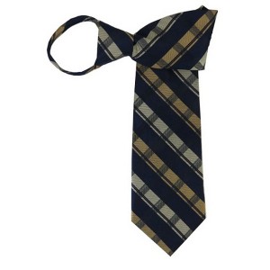 Men's Plaid 3.5 Inch W And 20 Inch L Zipper Neckties - 1 of 3