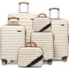 YOOCOZZ 6-Piece Luggage Sets Hardside Expandable Suitcases with Two Cosmetic Cases and Spinner Wheels TSA Lock - 2 of 4