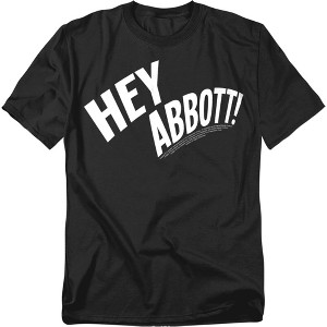 Abbott & Costello Hey Abbott Adult T-Shirt - 1 of 4